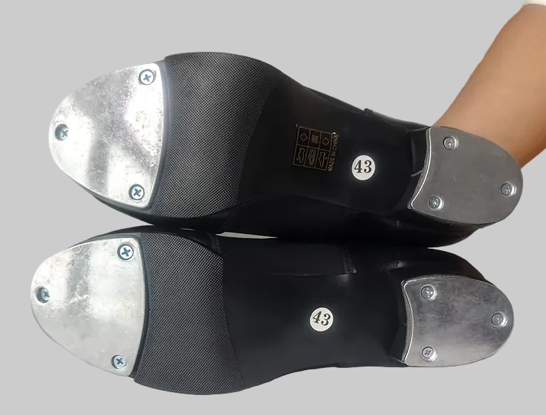 Professional Black Leather TAP Dance Shoes