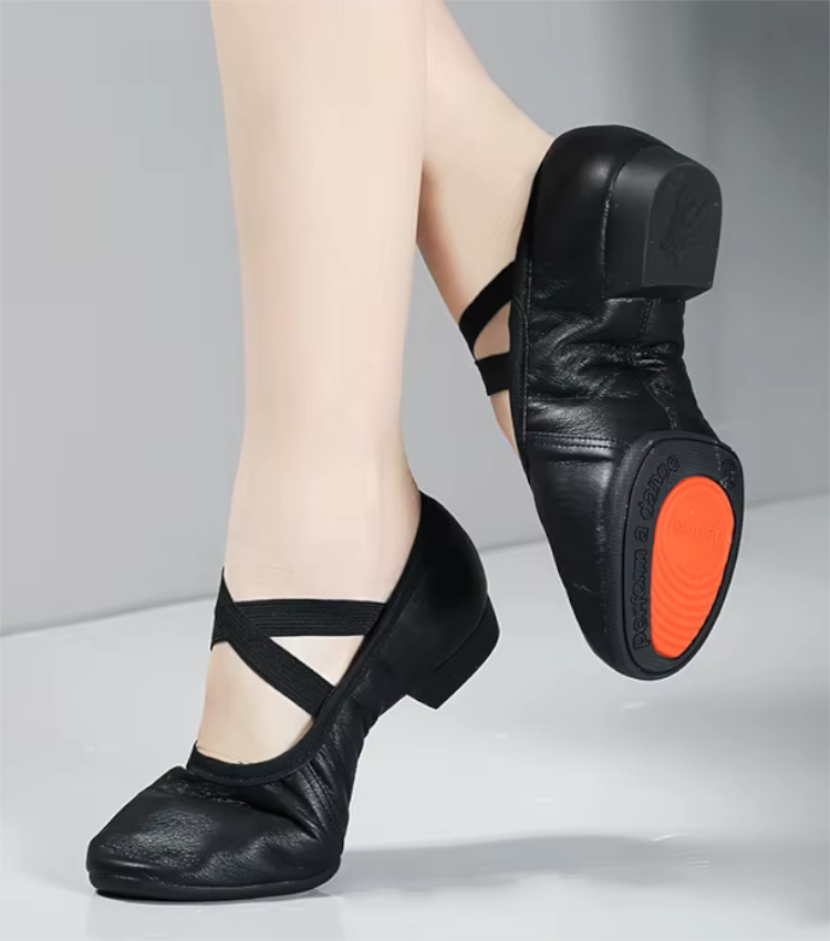 Soft Supple Leather Split Sole Practice Pole Dance Shoes