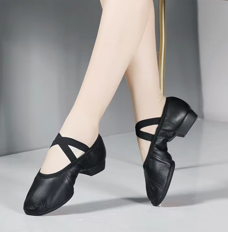 Soft Supple Leather Split Sole Practice Pole Dance Shoes
