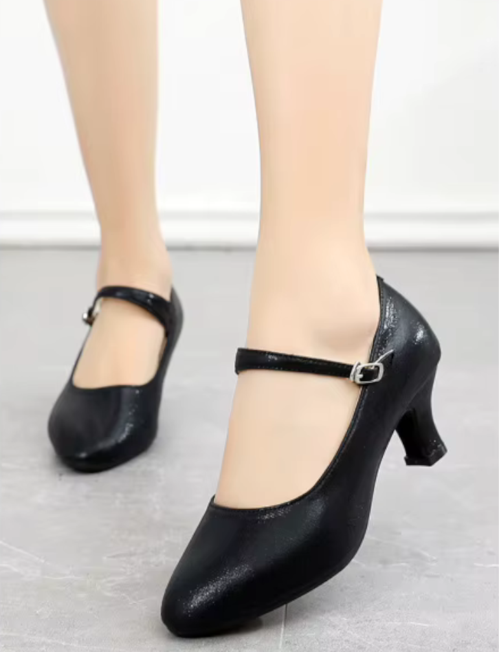 Classic Ballroom Shiny Leather Dance Shoes in 5 Colours