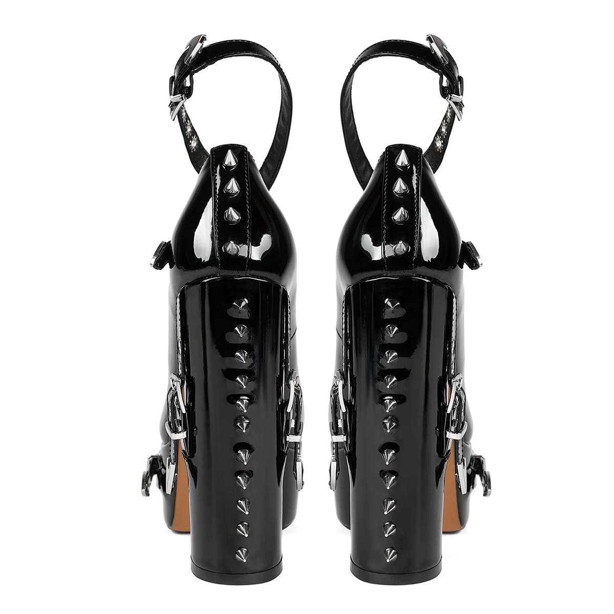 Black 14cm High Heel Goth Y2K Platform Shoes