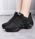 Breathable Flexible Sole Dance Trainers in Black White or Purple