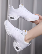 Breathable Flexible Sole Dance Trainers in Black White or Purple