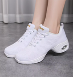 Breathable Flexible Sole Dance Trainers in Black White or Purple