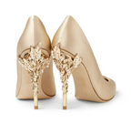 Stunning Gold or Ivory Stiletto Heel Wedding or Event Shoes