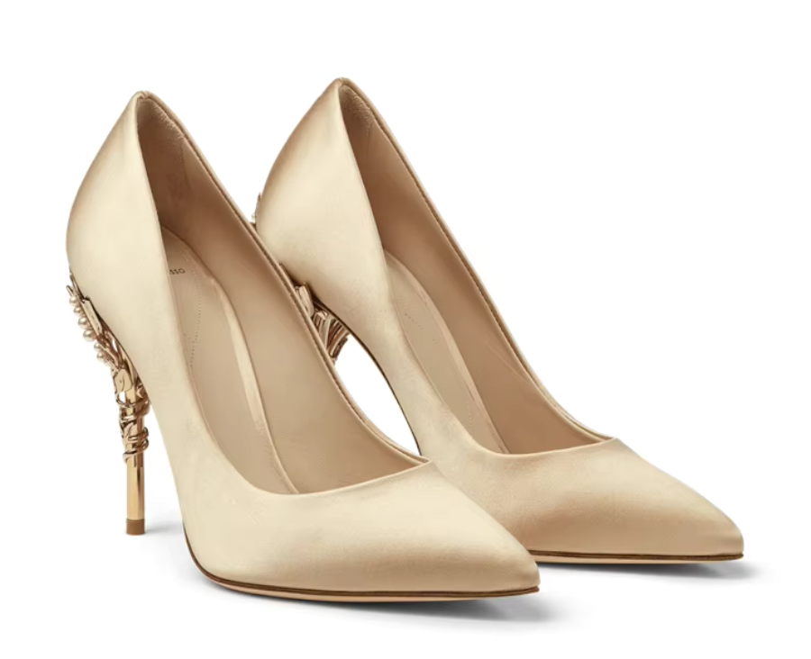 Stunning Gold or Ivory Stiletto Heel Wedding or Event Shoes