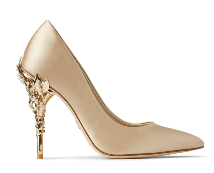 Stunning Gold or Ivory Stiletto Heel Wedding or Event Shoes