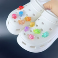 Pack of 4 CROC Charms Cute Glow in the Dark Turtles