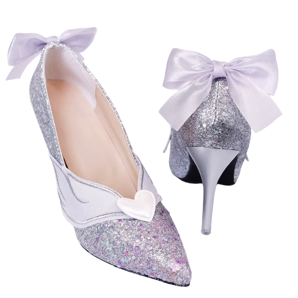 Honkai Star Rail CYRENE Lilac Sparkly Cosplay Shoes