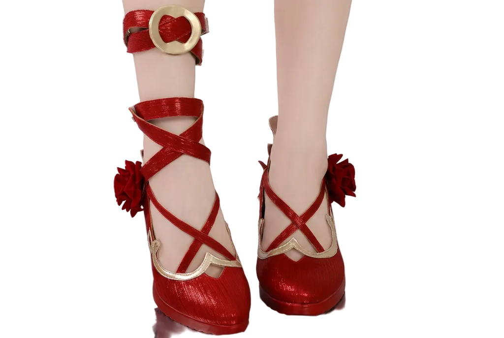 Honkai Impact Elysia Herrscher Red Cosplay Shoes