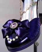 Castorice Purple Pumps Shoes Honkai Star Rail Cosplay