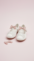 Cloud White patent Mary Jane with bow charm