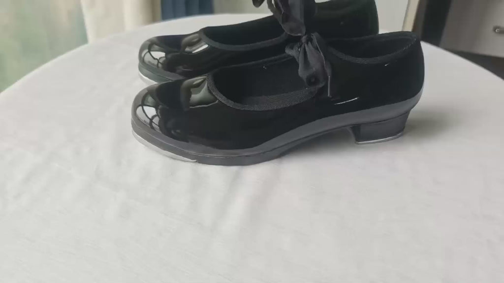 Professional Black Leather TAP Dance Shoes